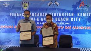 Penandatanganan kerja sama antara Ikatan Motor Indonesia dan Ancol Beach City untuk menjadi destinasi otomotif di Jakarta