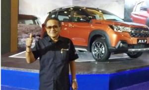 Soebronto Laras saat hadir pada launching Suzuki XL7 di TMII Jakarta Timur beberapa waktu lalu. (Foto : dok Anto)