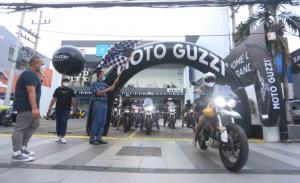 Semarakkan ulang tahun Moto Guzzi ke-100 dengan melakukan touring bersama komunitas The Clan Indonesia