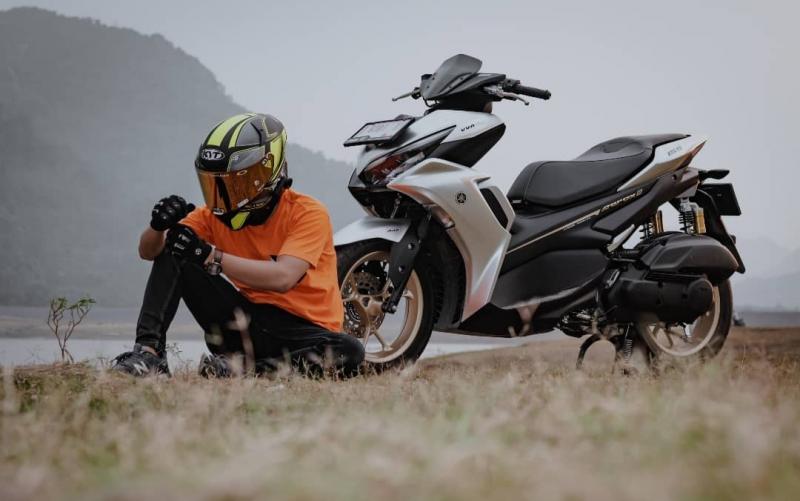 Rahasia durabilitas skutik Maxi Yamaha andalan Andhika Marwah Ibrahim touring ke Nol Kilometer Sabang Aceh