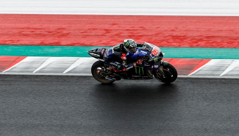 Fabio Quartararo (Prancis/Yamaha) masih tertinggal pada top speed. (Foto: yamaha).