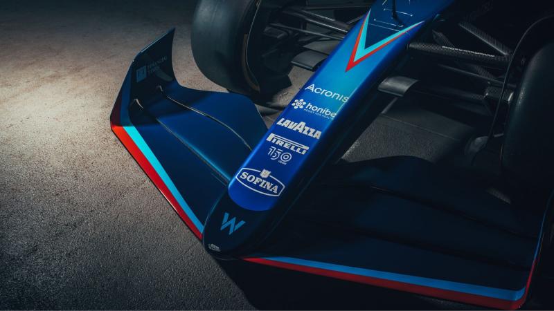 Moncong mobil FW44 besutan tim Williams di musim 2022, hilangkan tradisi mengenang Ayrton Senna sejak 1995. (Foto: ist)