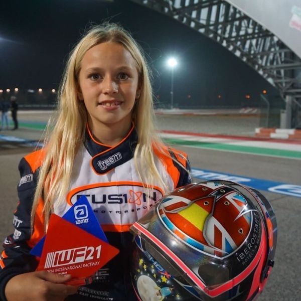 Luna Fluxa, gadis 11 tahun yang disiapkan Mercedes ke F1. (Foto: ist)