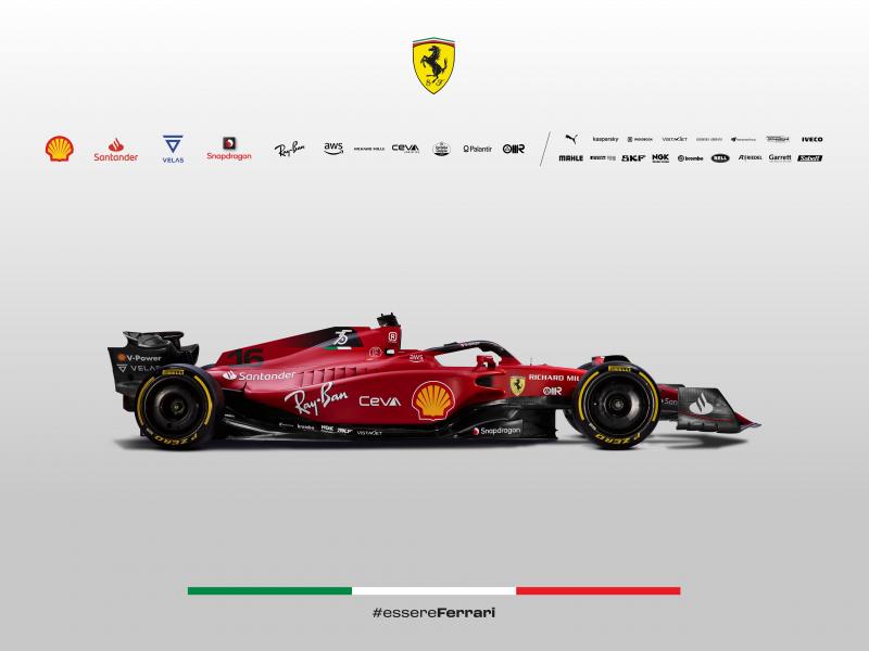 Ferrari F1-75 andalan Charles Leclerc dan Carlos Sainz di musim kompetisi 2022. (Foto: scuderia ferrari)