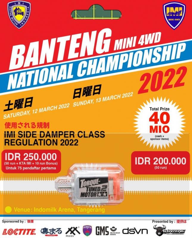 Banteng Mini 4WD National Championship Akan Digelar di Indomilk Arena Tangerang, 12-13 Maret 2022