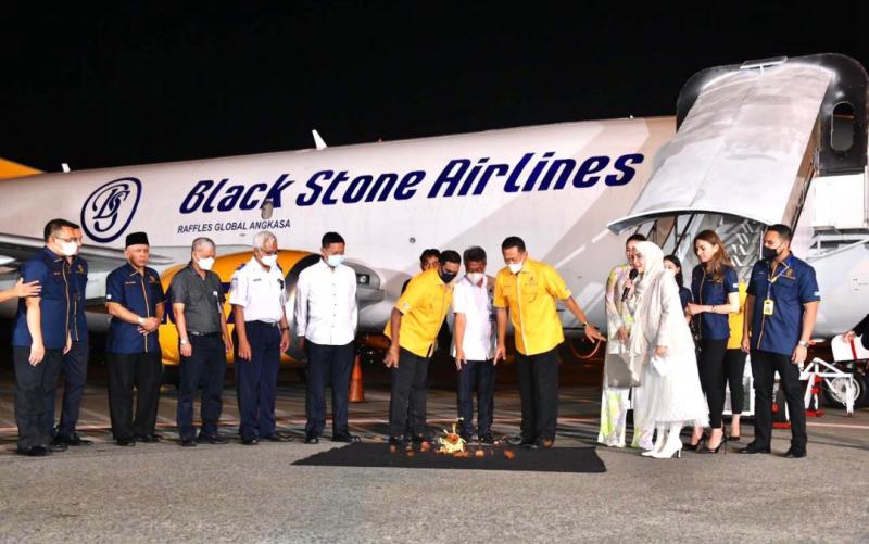 Bamsoet saat meresmikan beroperasinya Black Stones Airlines di Bandara Soetta, Tangerang, Kamis kemarin