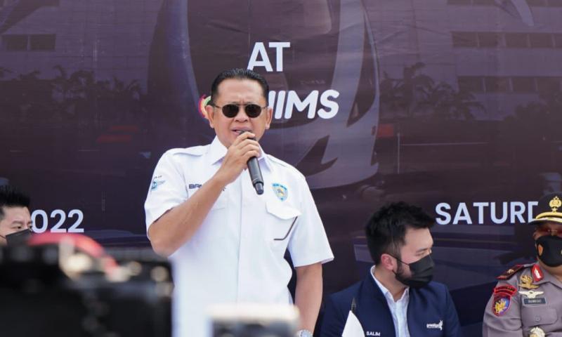 Ketua MPR RI dan Ketum IMI Pusat Bambang Soesatyo apresiasi EHang 216 sebagai official aircraft IMI