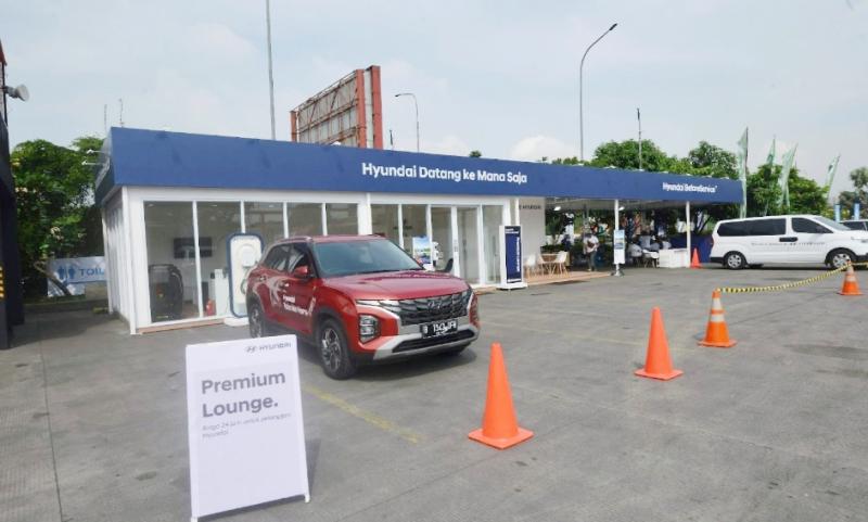 Hyundai Premium Lounge di rest area km 57 Cikampek untuk tingkatkan pemudik Lebaran 2022