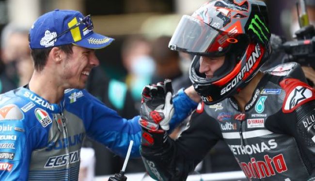 Joan Mir dan Fabio Quartararo tak lagi bersaing keras mendapatkan satu motor di tim pabrikan Honda. (Foto: motociclismo)