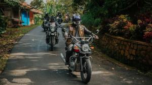 Perjalanan touring komunitas motor RORI ke Majalengka