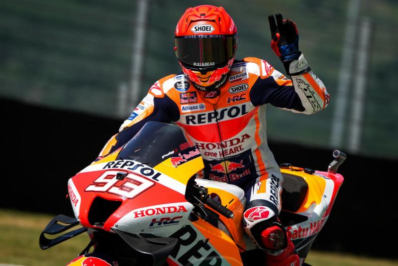 Marc Marquez (Spanyol/Honda), selamat tinggal buat penggemar untuk waktu yang belum jelas sampai kapan. (Foto: motogp)