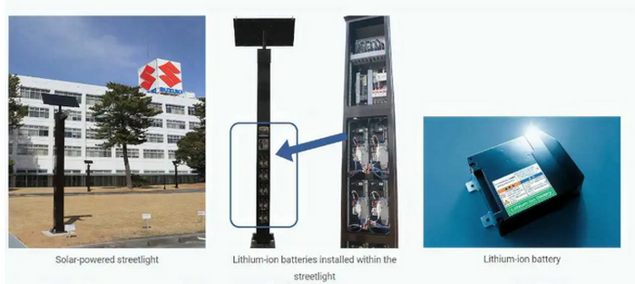 Suzuki Kembangkan Teknologi Daur Ulang Baterai Lithium-ion, Ternyata Untuk Energi Lampu Jalan Bertenaga Surya