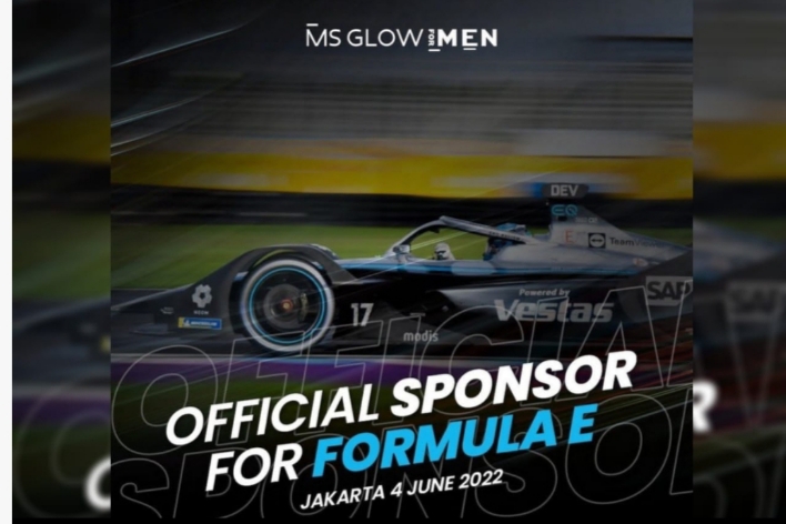 MS Glow For Men Jadi Sponsor Jakarta E-Prix, Gilang W Pramana : It`s For Real Man!