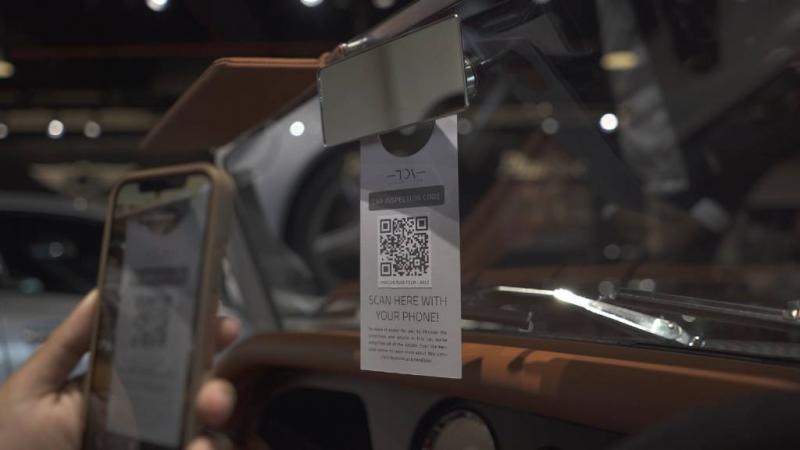 TDA Luxury Toys terapkan QR Code untuk konsumen yang ingin mengetahui spesifikasi serta informasi mobil