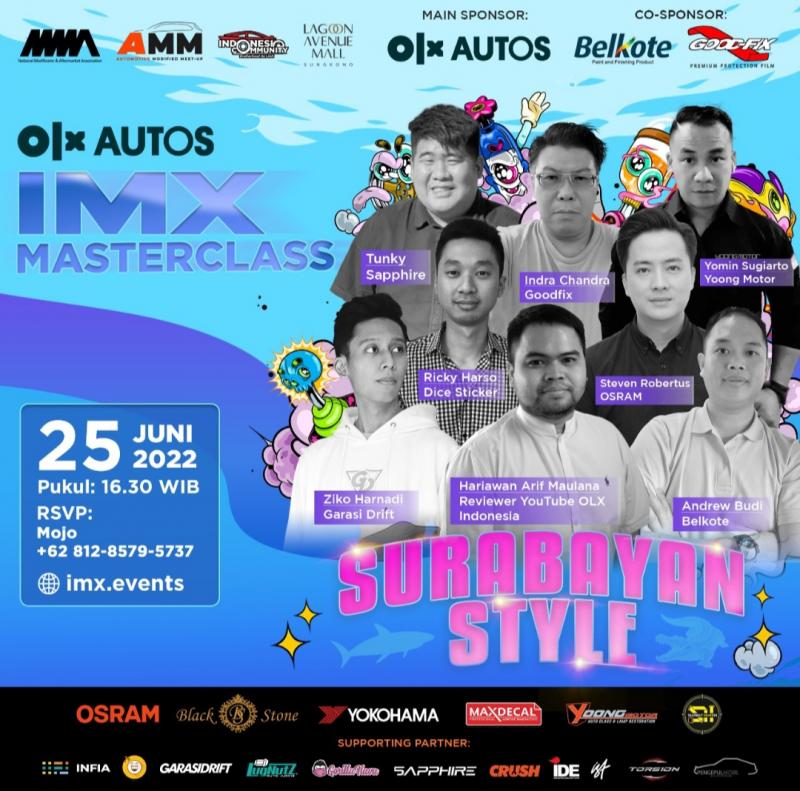 Road to OLX Autos IMX 2022: AMM Surabaya Meet-up Suguhkan Program Otomotif dan Gaya Hidup