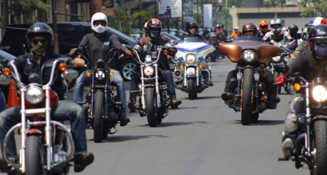 Deretan Harley-Davidson yangb menjadi tunggangan kebangaan bikers