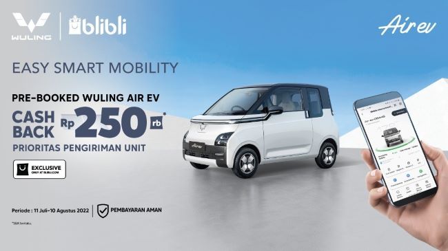 Wuling Air EV Bisa Dibeli Secara Online Melalui Blibli