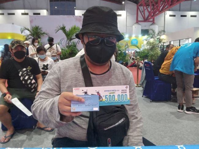 Vaksin di Jakarta Fair Kemayoran Berhadiah Voucher untuk Beli Motor Yamaha 