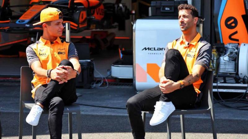 Daniel Ricciardo (kanan) dan Lando Norris, bakal berpisah di McLaren di ujung tahun 2022? (Foto: ist)