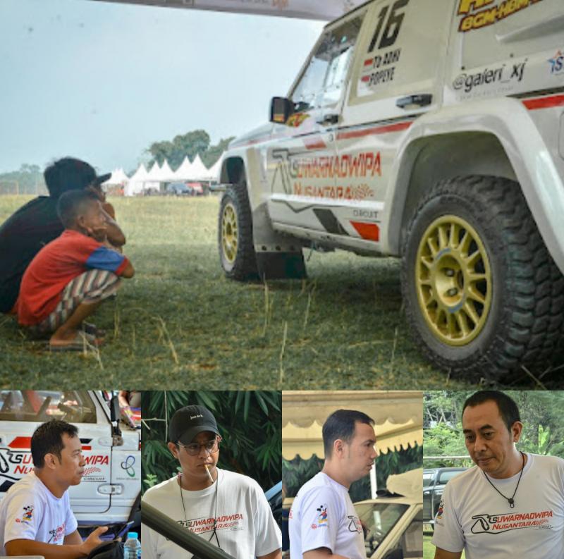 Jeep Cherokee andalan Tb Adhi (atas), serta 4 offroader Nusantara Racing Team yang berjaya di putaran 1 Banteng Gazpoll Kejurnas Speed Offroad 2022 di Tembong Jaya, Serang, Banten