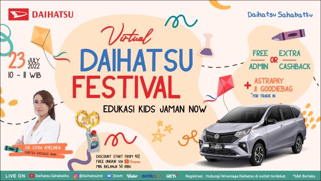 Virtual Daihatsu Festival untuk edukasi anak bersama ahlinya 