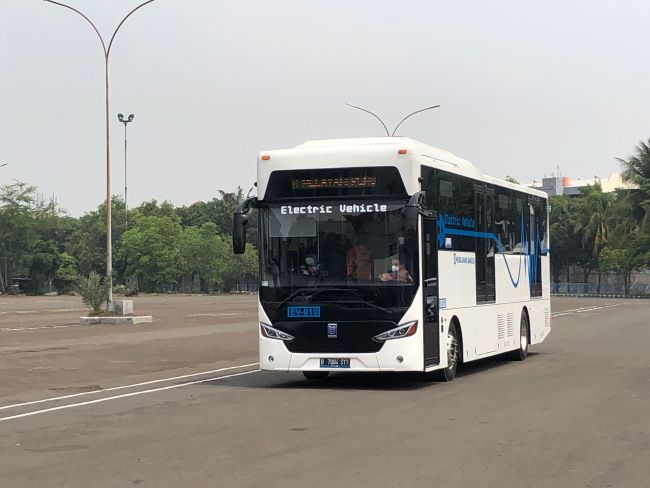 Bus MAB yang akan menjadi armada baru di TransJakarta