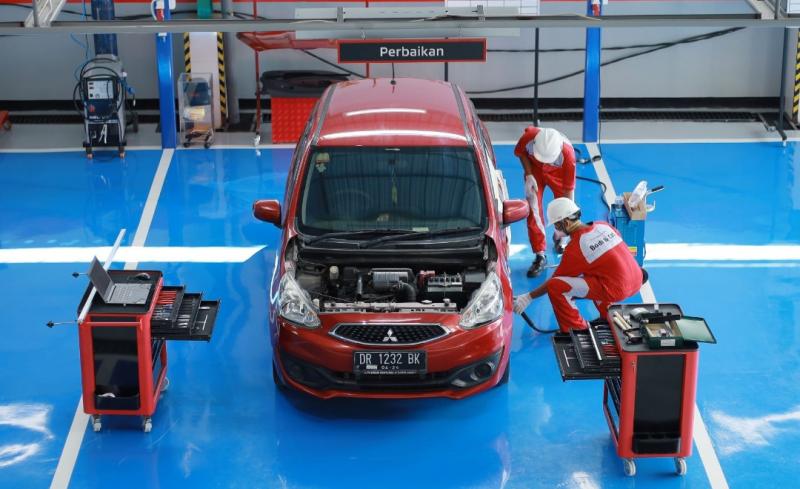 Diler Mitsubishi Motors PT Berlian Cahaya Bima resmikan fasilitas body and paint pertama di kota Mataram, Nusa Tenggara Barat
