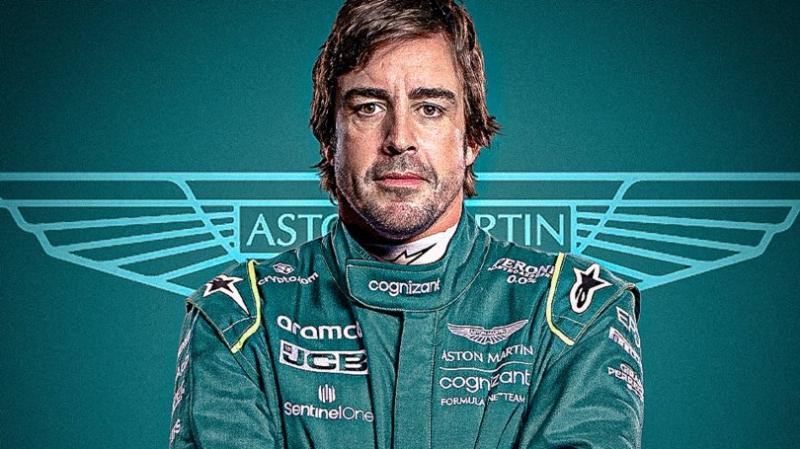 Fernando Alonso (Spanyol) mulai musim 2023 berseragam Aston Martin dengan gaji fantastis. (Foto: skysports)