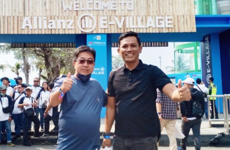 Hendra Raharja (kiri) dan Iskandar, turun di Kejurnas Time Rally 2022 putaran 2 di Nagara, Tabanan, Bali akhir pekan ini