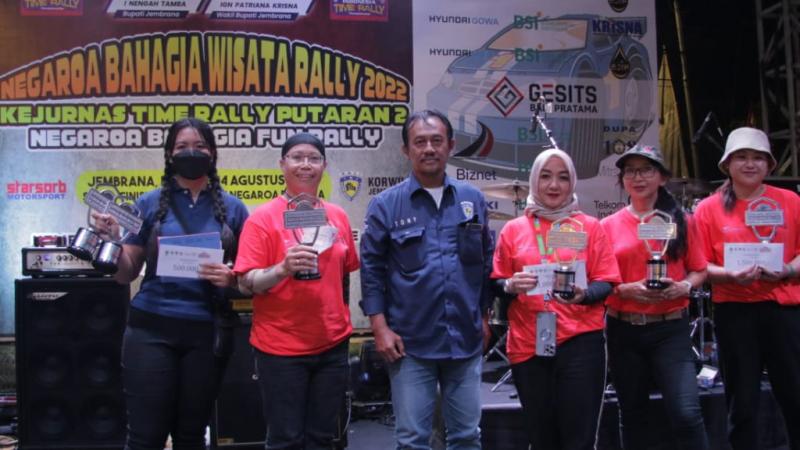 Daihatsu SIG Rally Team sukses merajai kelas wanita di Kejurnas Time Rally 2022 putaran 2 Bali