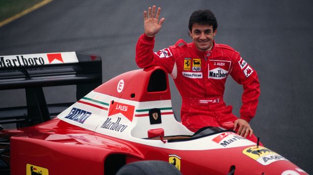 Jean Alesi (Prancis) saat bersama tim Ferrari (1991-1995). (Foto: themirror)