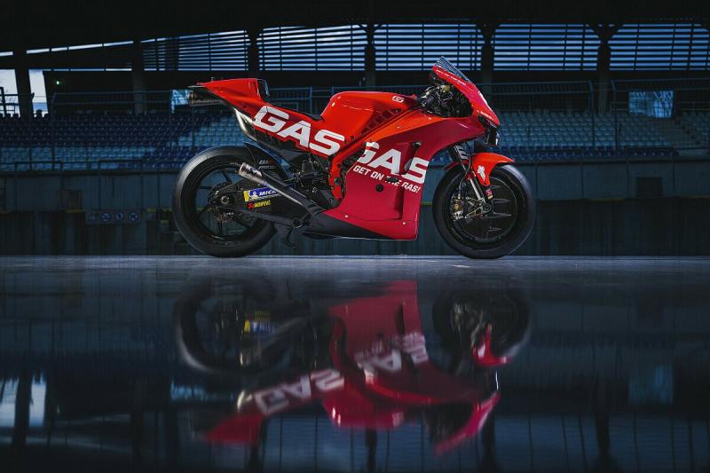 Pabrikan baru GasGas di MotoGP 2023, motornya persis KTM RC16. Hanya beda livery dan operasional tim. (Foto: gasgas)