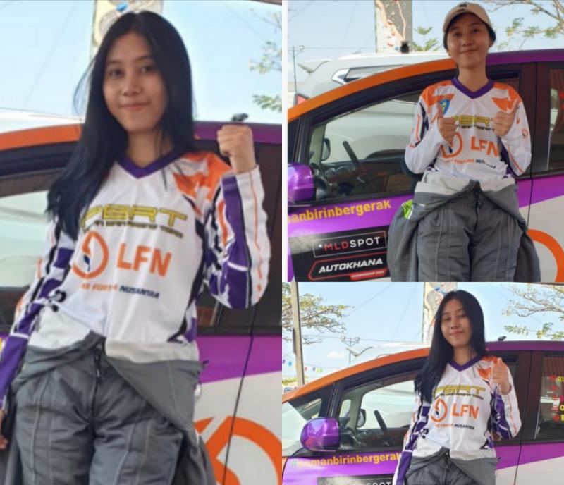 Dina Priscillia kini telah berusia 20 tahun pada Juli lalu, dan membuat kejutan pada comebacknya ke ajang Kejurnas Slalom 2022 putaran 3 di Tulungagungx Jawa Timur