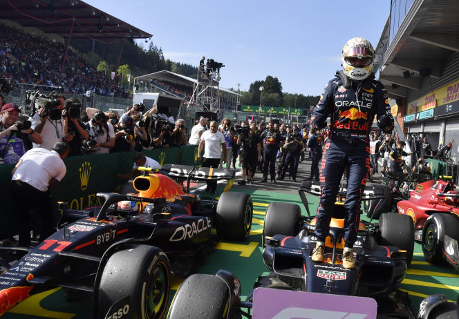 Max Verstappen (Belanda/Red Bull) usai juara di GP Belgia, jalan semakin mulus meraih gelar dunia kali kedua. (Foto: lemonde)