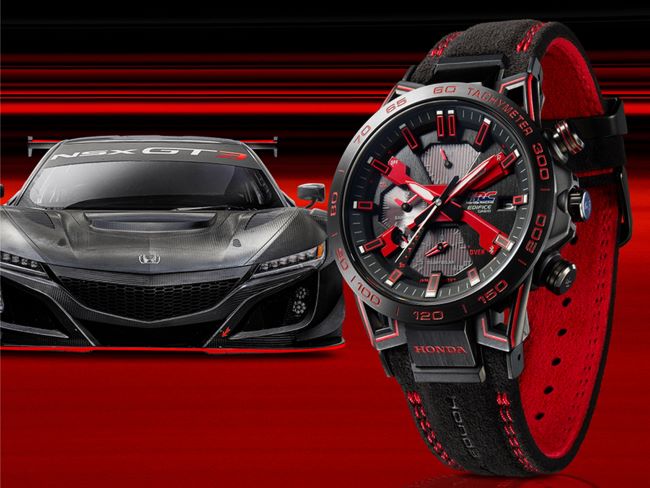 Jam tangan ekslusif Casio yang terinspirasi dari mobil Honda Racing Red Edition
