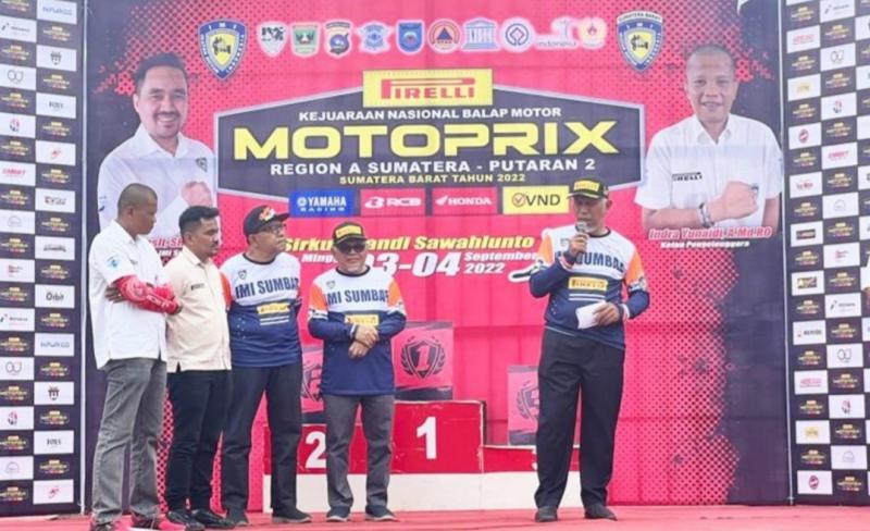 Kejurnas Motoprix Sawahlunto Sukses Digelar, Gubernur Sumbar Mahyeldi Janjikan Renovasi Sirkuit Kandi
