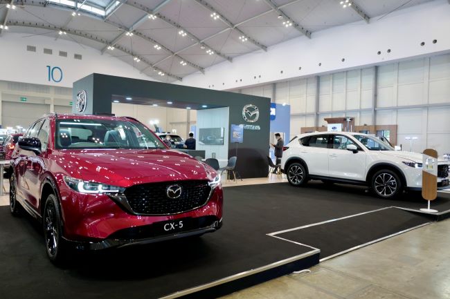 Deretan mobil Mazda yang ikut tampil di pameran BCA Expo 2022