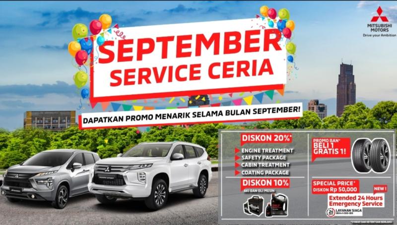 PT Mitsubishi Motors Krama Yudha Sales Indonesia hadirkan program September Service Ceria guna permudah perawatan kendaraan konsumen