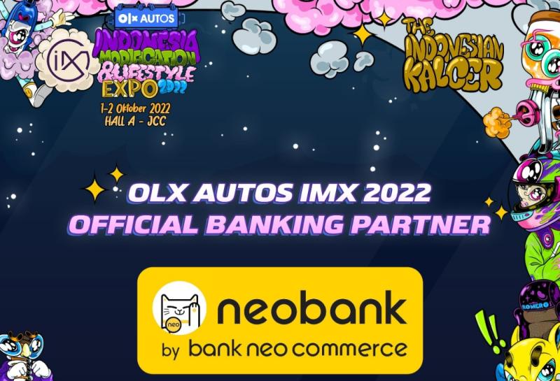 Pre-sale Ticket OLX Autos IMX 2022 telah resmi dibuka, khusus nasabah Bank Neo Commerce mendapatkan langsung cash back