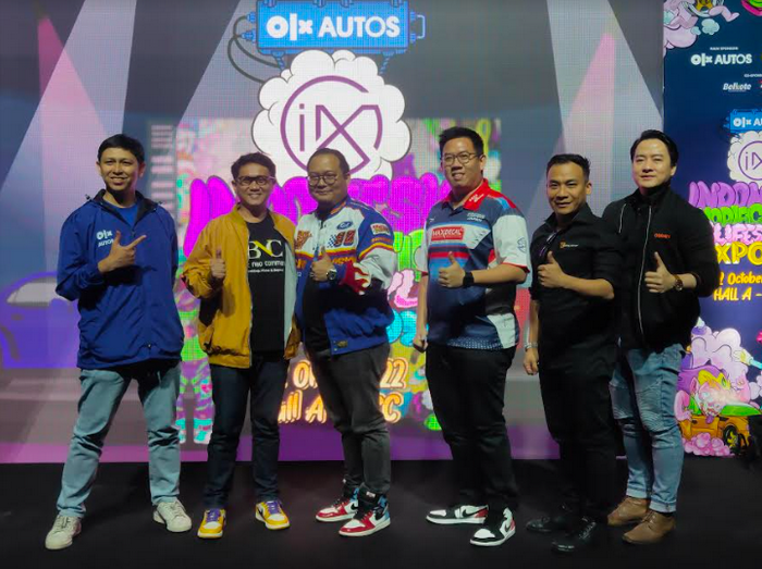Para petinggi NMAA dan pendukung IMX 2022 dalam jumpa pers puncak acara IMX Indonesia Modification & Lifestyle Expo 2022