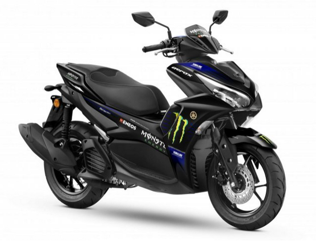 Tampang gahar Yamaha Aerox dengan levery MotoGP