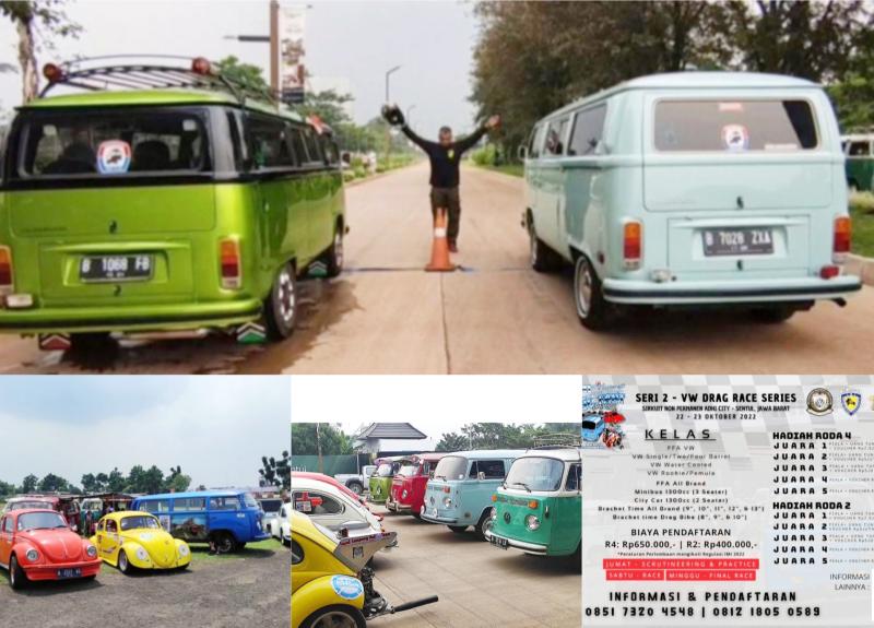  VVC Go and Fast sebuah event Drag Race VW dan Umum bakal digelar 22-23 Oktober 2022 di Sirkuit NP Adhi City Sentul, Bogor