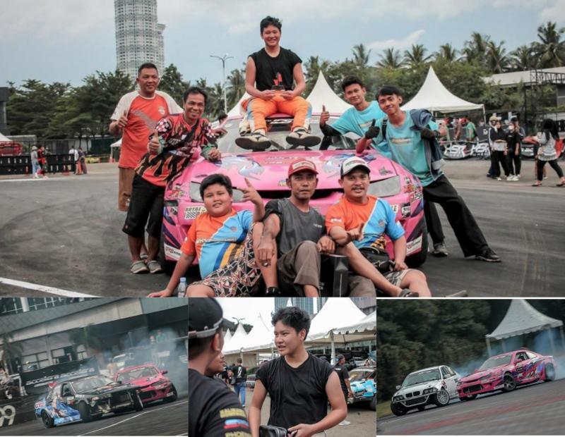 Naufal Rafif Busro, kembali menjadi juara drift di J99 Maxx Drift Circuit Lippo Karawaci, Tangerang. (foto : ist)