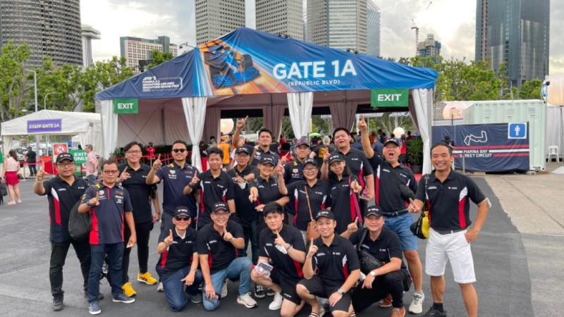 Mobil Lubricants Indonesia ajak perwakilan penjualan mereka nonton bareng Formula 1 di Singapura 2022 (ist)