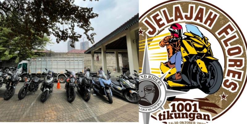 Komunitas Legend Riders Siap Touring Jelajah Flores 1000 Tikungan, 25 Unit Motor Diangkut Dengan 4 Truk ke Maumere  