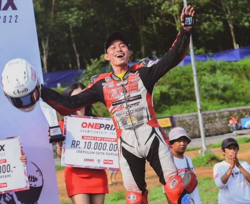 Lucky Herdiansya Bukan Rider Kaleng-Kaleng, Juara Kelas OP1 Expert Oneprix 2022 Semarang Ini Ternyata Jawara ARRC! 