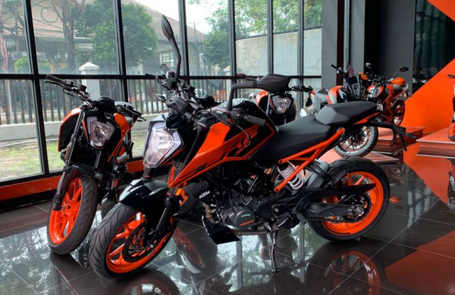 Deretan motor sport KTM yang menjadi salah satu brand premium di Indonesia