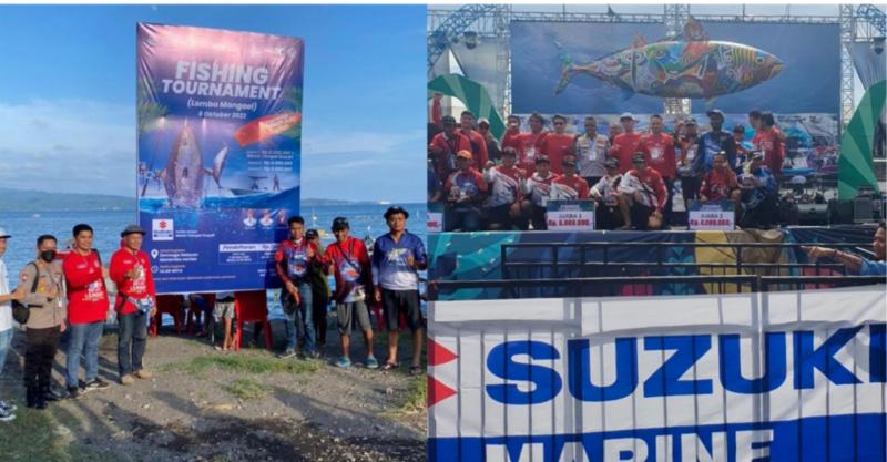 Suzuki Marine merupakan perusahaan di bawah PT Suzuki Indomobil Sales memberikan mesin tempel kapal kepada juara Fishing Tournament Festival Pesona Selat Lembeh 2022