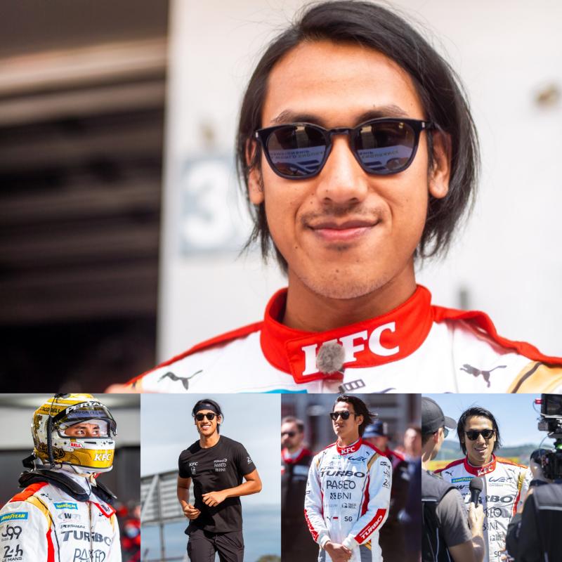 Pembalap terbaik Indonesia Sean Gelael ingin tuntaskan musim secara elegan dengan bisa menjuarai 8 Hours of Bahrain FIA WEC 2022, Sabtu (12/11/2022). Foto : kolase