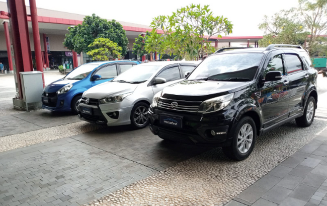 Deretan mobil bekas berkualitas yang didisplay pada Mocarfest 2022 di QBIG, BSD City, Tangerang